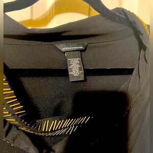 Black dress with little touch of gold